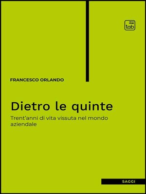 cover image of Dietro le quinte